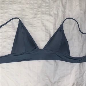 Zaful, gray blue bikini top